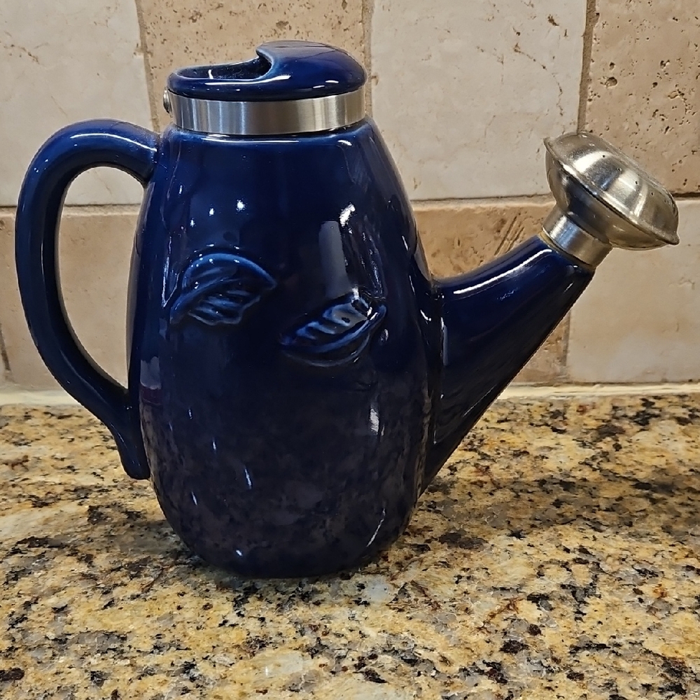 NAVY BLUE GARDENING Ceramic Container
